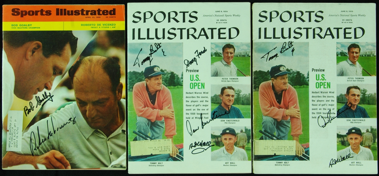 Multi-Signed Sports Illustrated Magazines Trio (3)