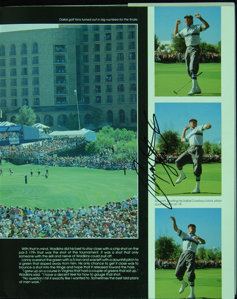 PGA Tour '90 Book Signed By 350 with Payne Stewart (14), Palmer (3), Nelson (5) and Wayne Gretzky