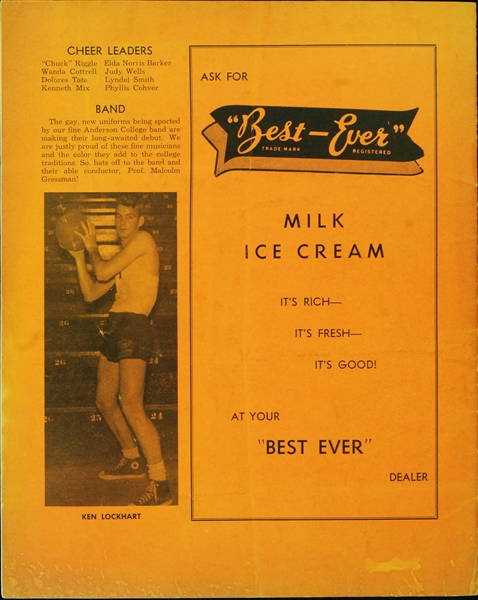 Clarence Bevo Francis Signed Program (1954) (PSA/DNA)