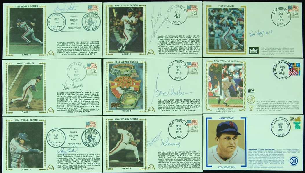 1986 New York Mets Signed FDC Group, 1996 Yankees WS Group 