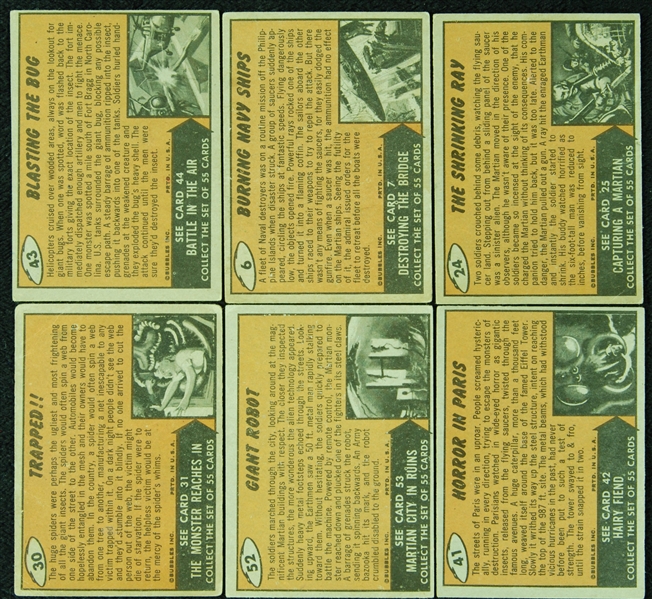 1962 Topps Mars Attacks Nonsport Grouping (30)