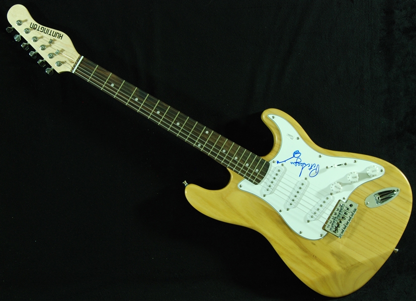 Pete Seeger Signed Natural Wood Guitar (JSA)