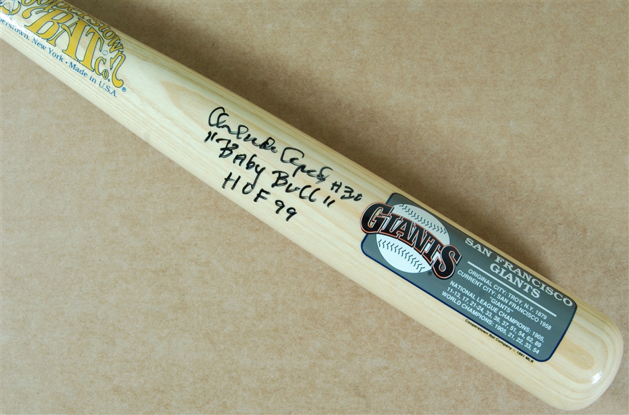 Orlando Cepeda Signed Cooperstown Bat HOF 99 Baby Bull (JSA)