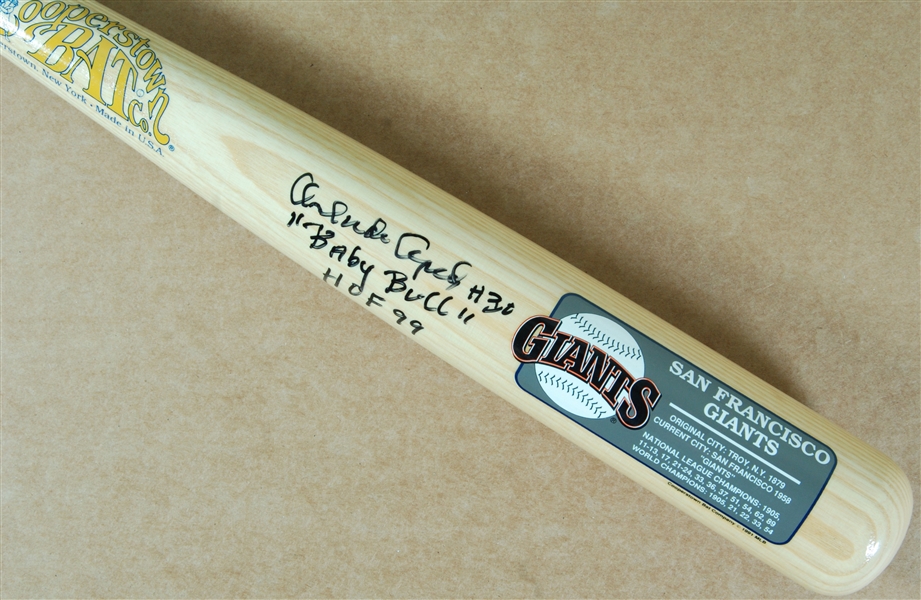 Orlando Cepeda Signed Cooperstown Bat HOF 99 Baby Bull (JSA)