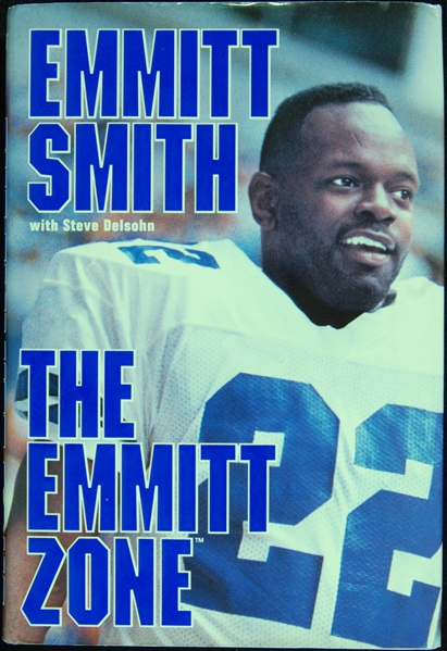 Emmitt Smith Signed The Emmitt Zone Book (JSA)