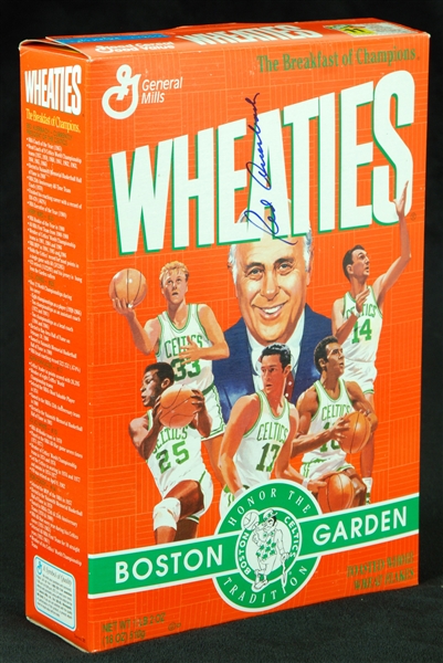 Red Auerbach Signed Wheaties Box (PSA/DNA)