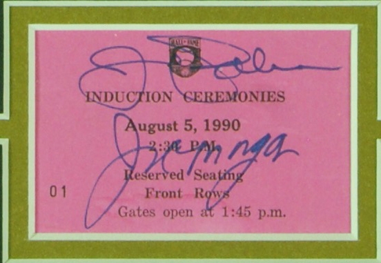 Jim Palmer & Joe Morgan Signed 1990 HOF Induction Display (PSA/DNA)