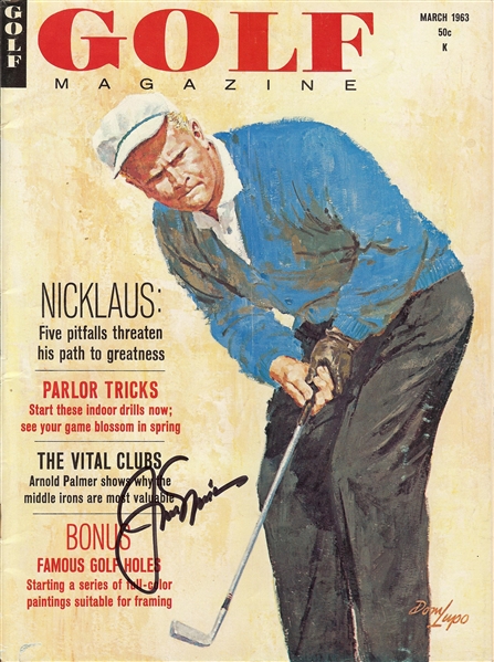 Jack Nicklaus Signed Golf Magazine (1963) (PSA/DNA)