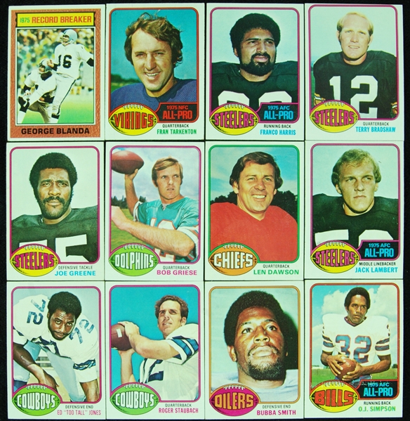 High-Grade 1976 Topps Football Complete Set (528)