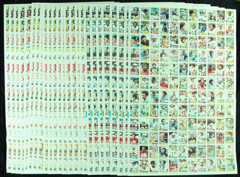 1982 Topps Football Uncut Sheets Hoard (25)