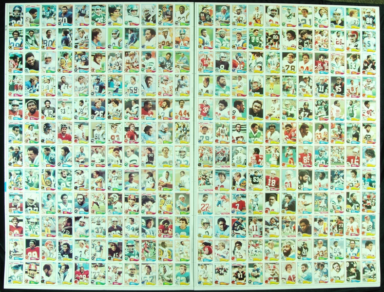 1982 Topps Football Uncut Sheets Hoard (25)