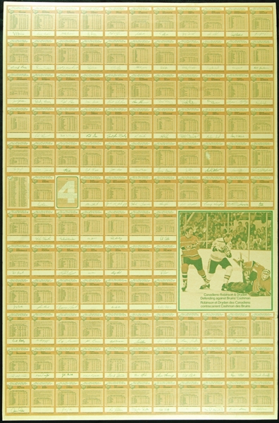 1970s/1980s O-Pee-Chee Hockey Uncut Sheet Group (14)