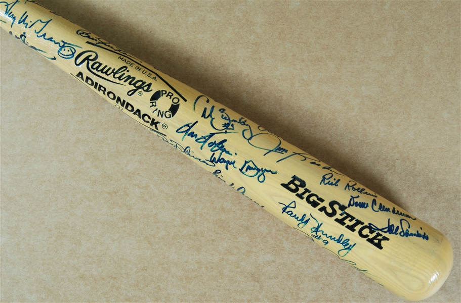 HOFers & Stars Multi-Signed Rawlings Bat (35) (JSA)