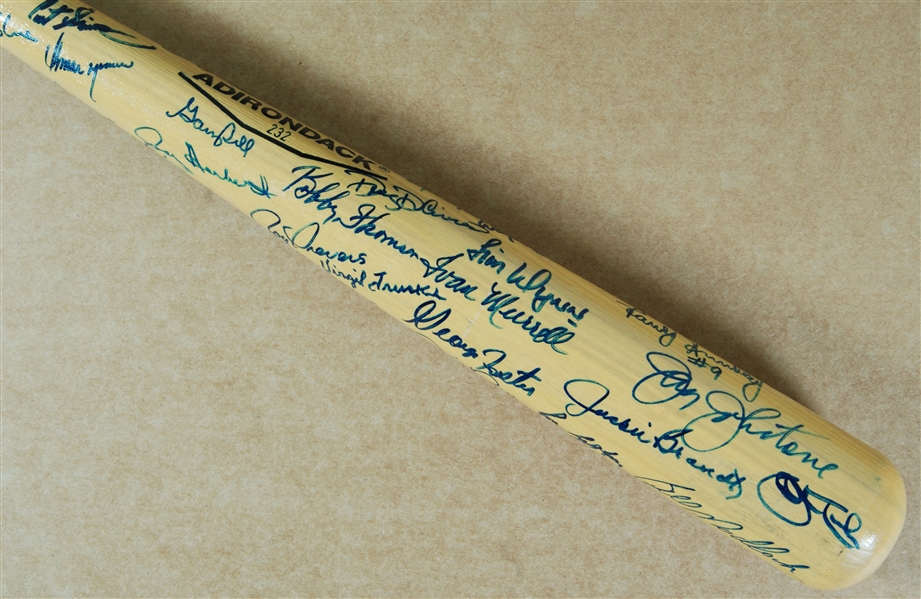 HOFers & Stars Multi-Signed Rawlings Bat (35) (JSA)