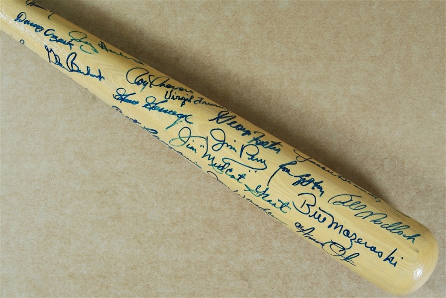 HOFers & Stars Multi-Signed Rawlings Bat (35) (JSA)