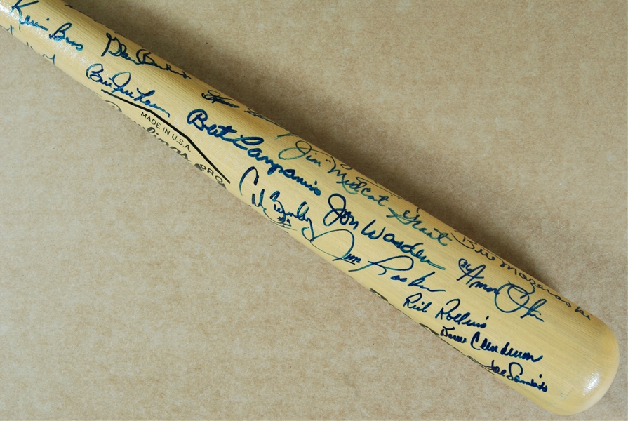 HOFers & Stars Multi-Signed Rawlings Bat (35) (JSA)