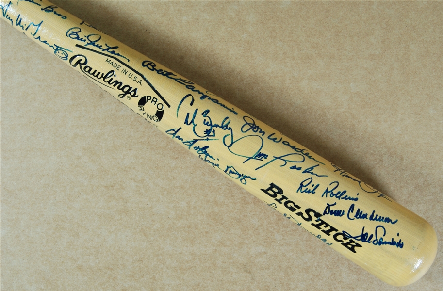 HOFers & Stars Multi-Signed Rawlings Bat (35) (JSA)