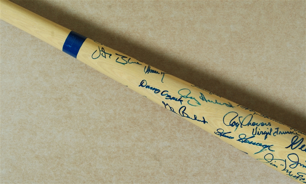 HOFers & Stars Multi-Signed Rawlings Bat (35) (JSA)