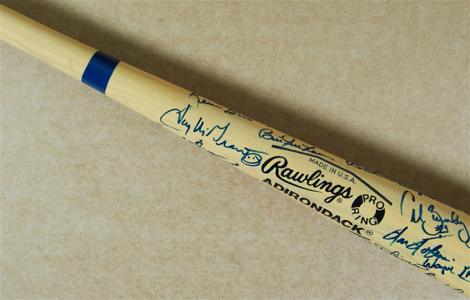 HOFers & Stars Multi-Signed Rawlings Bat (35) (JSA)