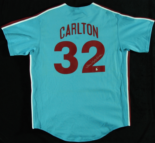 Steve Carlton Signed Phillies Jersey (PSA/DNA)