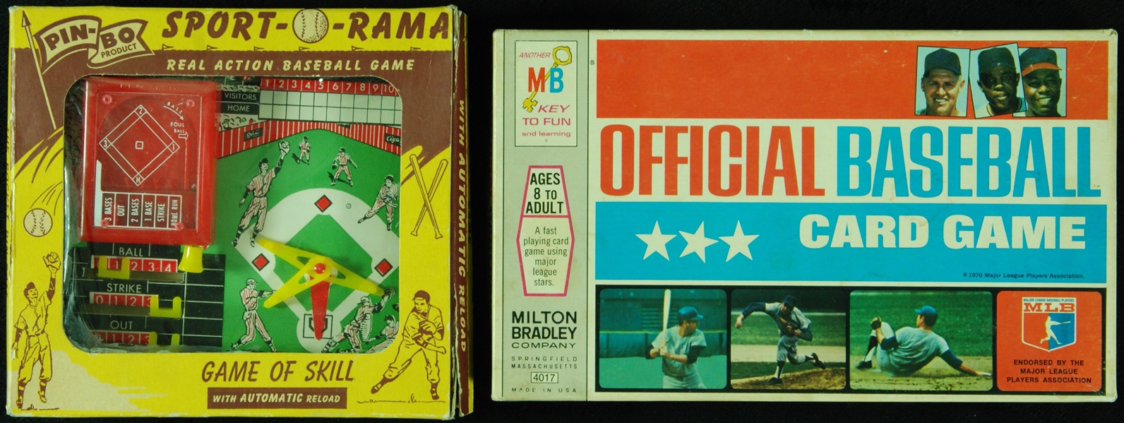 Vintage Baseball Games Pair (2)