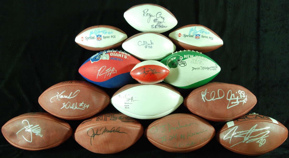 Signed Football Group (14) with HOFers