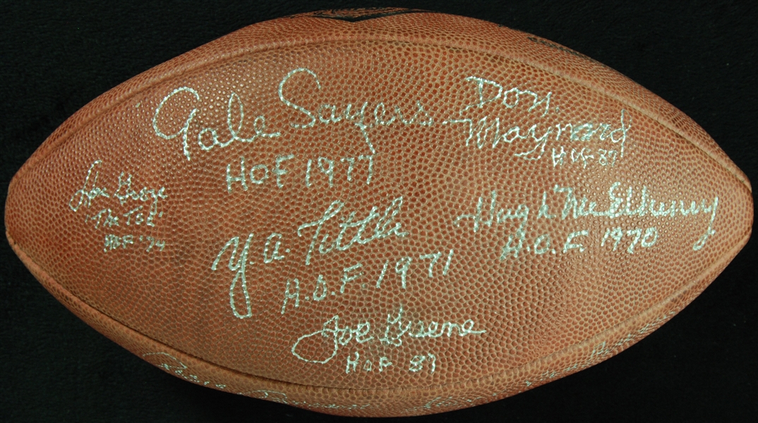 HOFers Multi-Signed Wilson Football (13) (UDA)