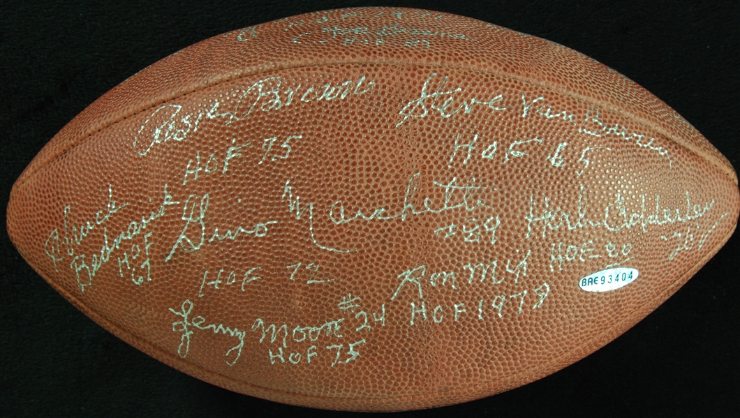 HOFers Multi-Signed Wilson Football (13) (UDA)