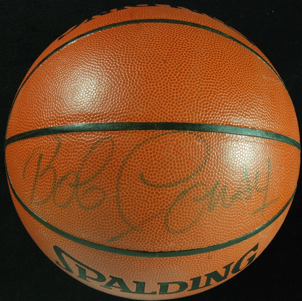 Bob Cousy Signed Spalding Basketball (PSA/DNA)