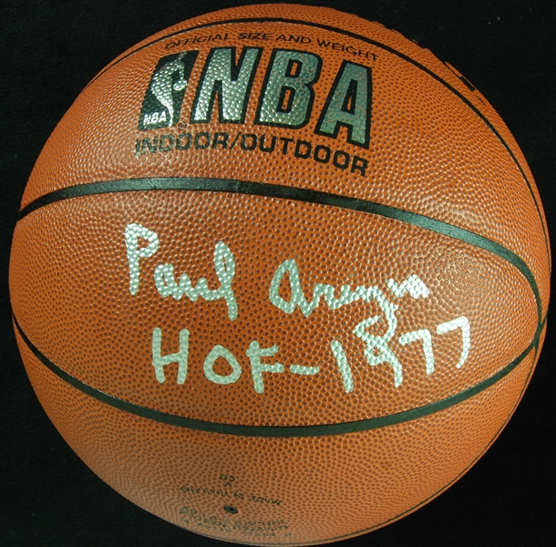 Paul Arizin Signed Spalding Basketball (PSA/DNA)