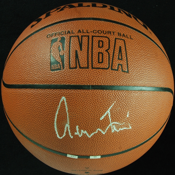 Jerry West Signed Spalding Basketball (PSA/DNA)