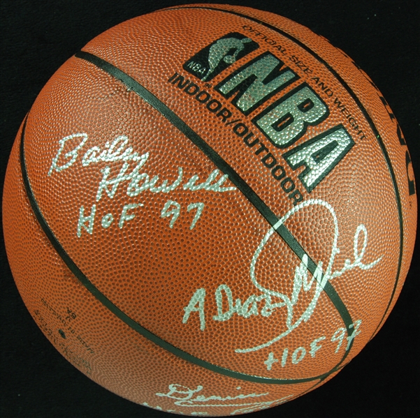 HOF Class of 1997 Multi-Signed Spalding Basketball (7)