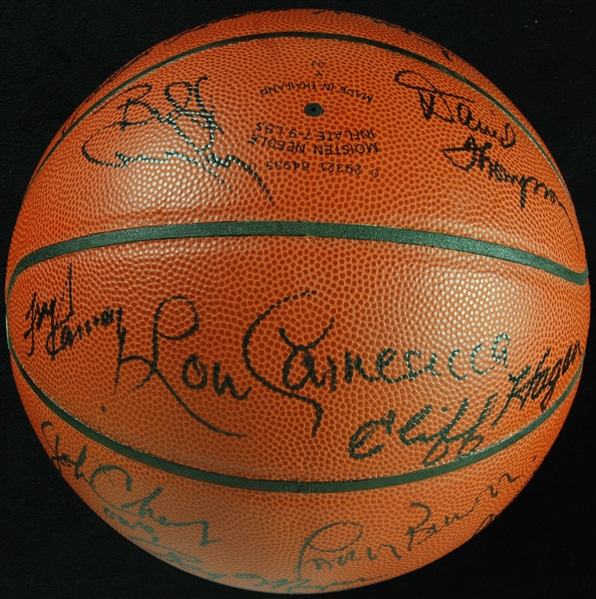 Basketball HOFers Multi-Signed Basketball (20) (PSA/DNA)