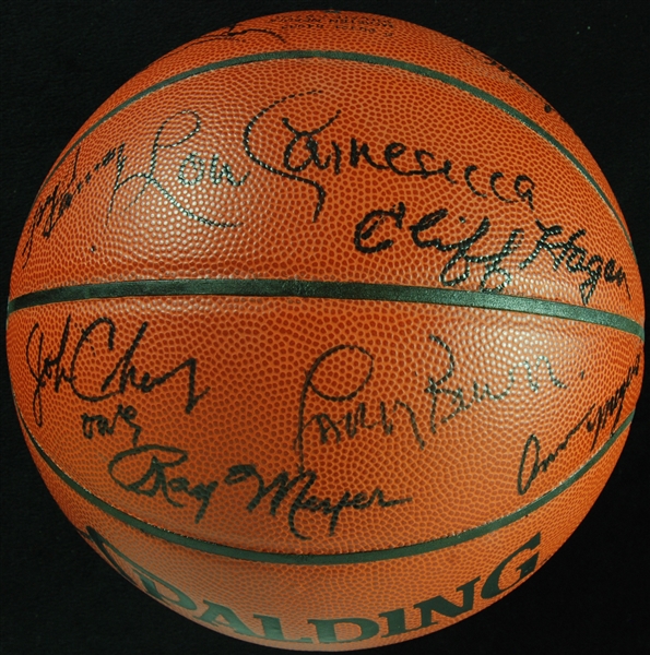 Basketball HOFers Multi-Signed Basketball (20) (PSA/DNA)