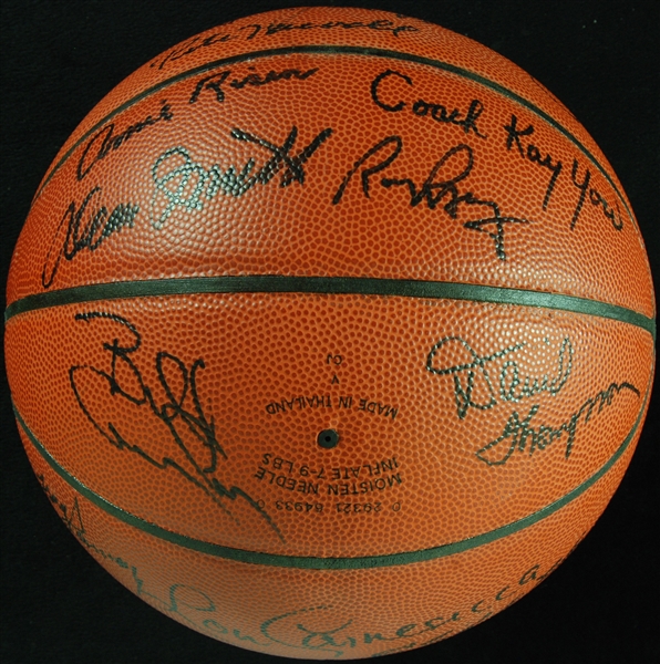 Basketball HOFers Multi-Signed Basketball (20) (PSA/DNA)