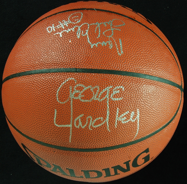 HOF Class of 1996 Multi-Signed Spalding Basketball (5)