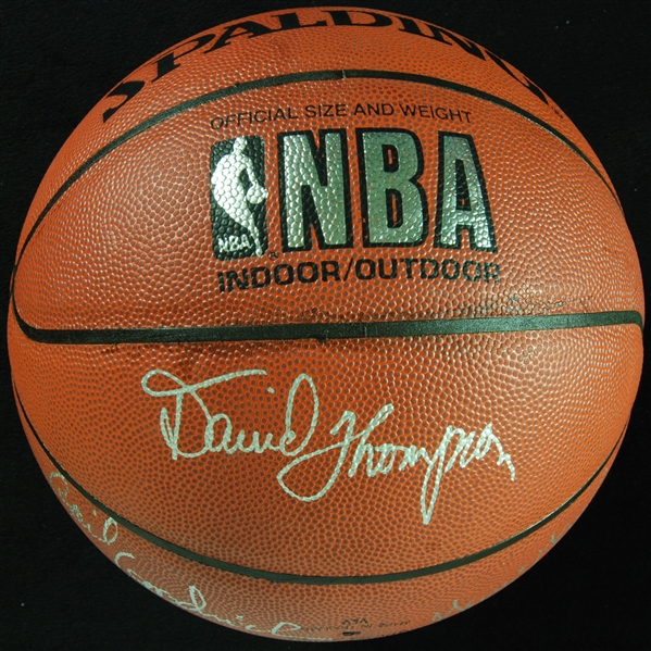 HOF Class of 1996 Multi-Signed Spalding Basketball (5)