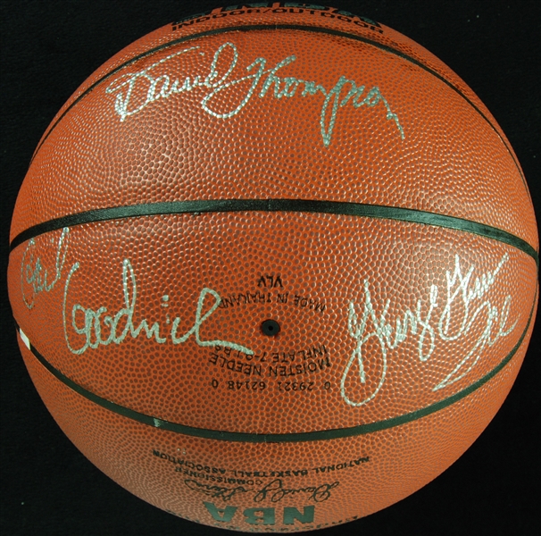 HOF Class of 1996 Multi-Signed Spalding Basketball (5)