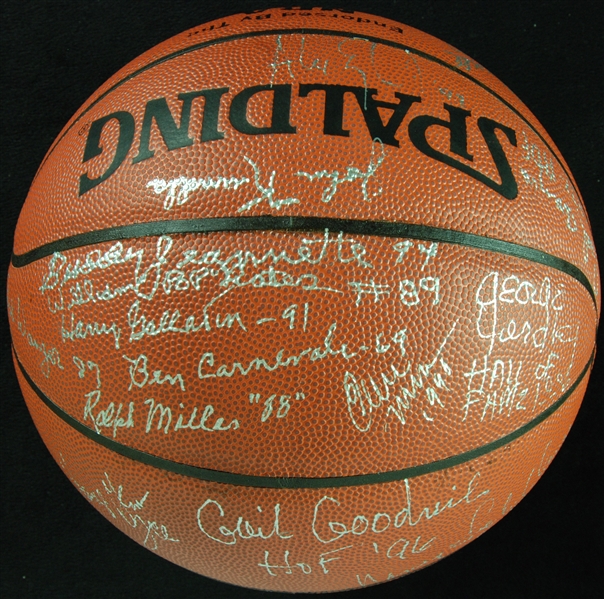 Basketball HOFer Multi-Signed Basketball (22)