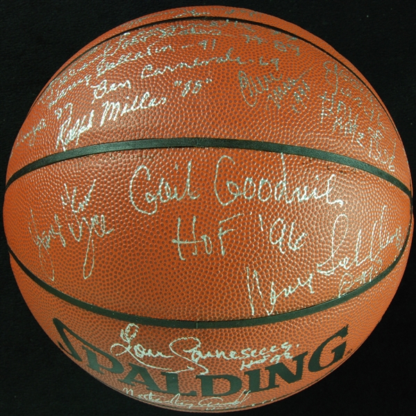 Basketball HOFer Multi-Signed Basketball (22)