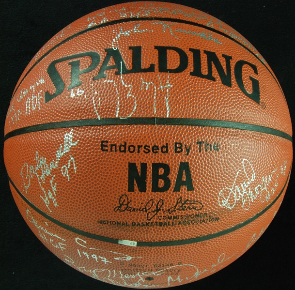 Basketball HOFer Multi-Signed Basketball (22)