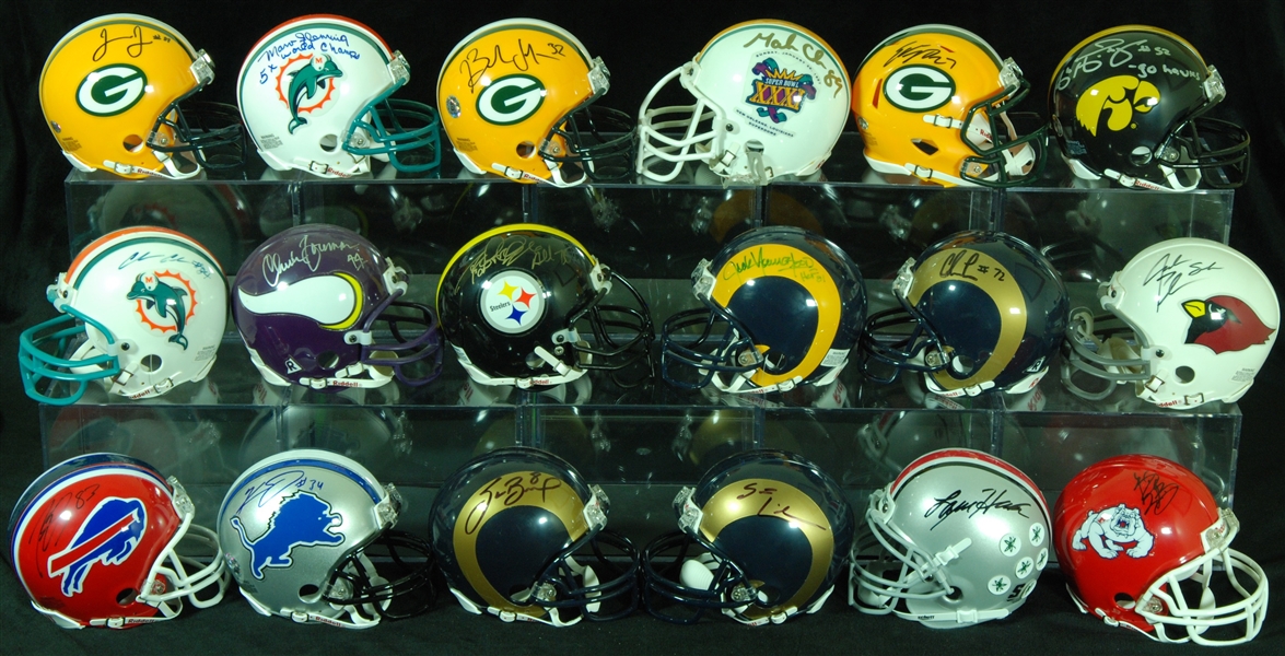 Signed Mini-Helmet Group (14) with HOFers