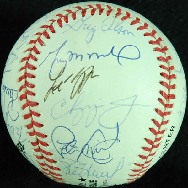 1993 Atlanta Braves Team-Signed ONL Baseball (26)