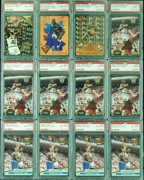 Shaquille O'Neal PSA-Graded RC Group (12)