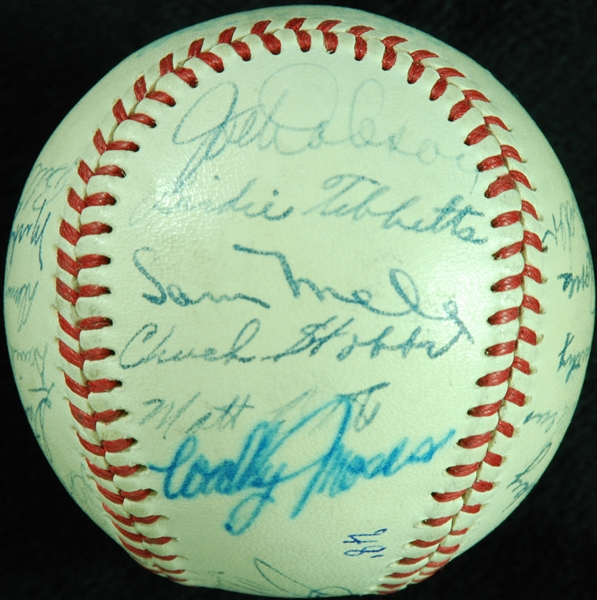 1948 Boston Red Sox Team-Signed OAL Baseball (22)