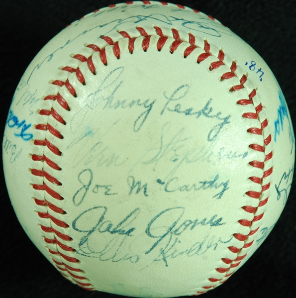 1948 Boston Red Sox Team-Signed OAL Baseball (22)