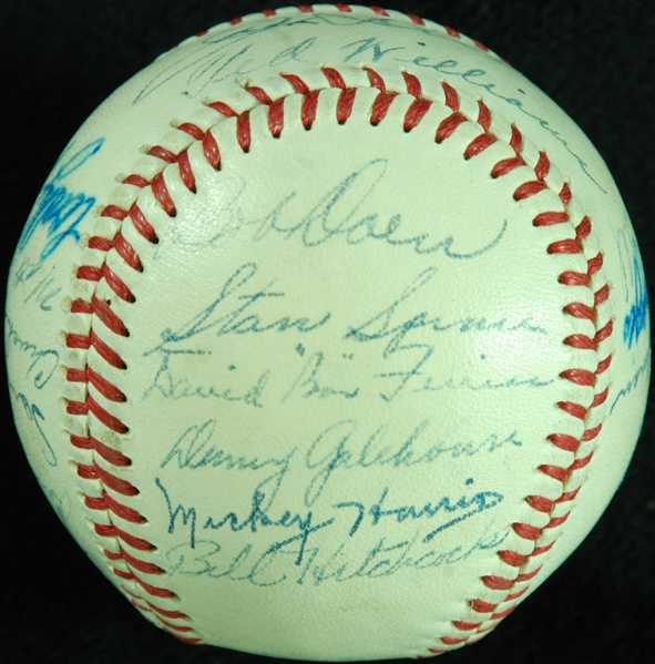 1948 Boston Red Sox Team-Signed OAL Baseball (22)