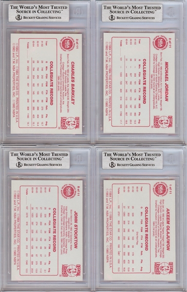 1985-86 Star Co. All-Rookie Team Complete Set (11) 