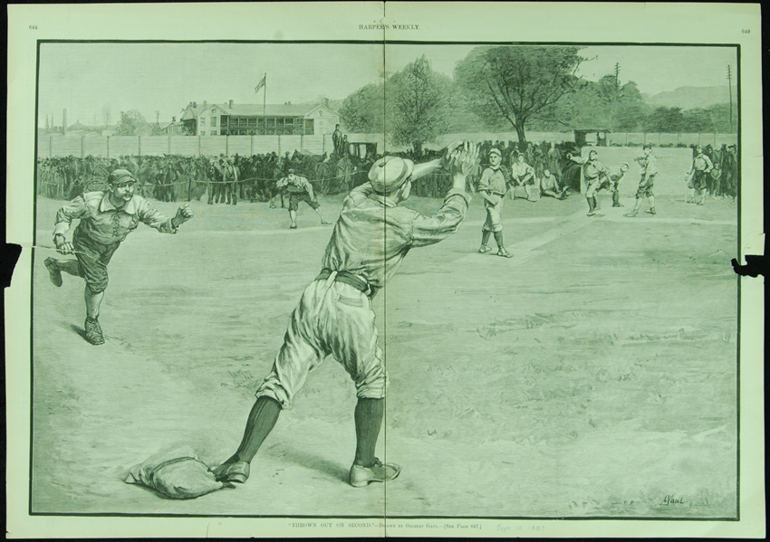 Sporting Life and Harper’s Weekly Sheets, 1933 Goudey Replica Sheet and Hardcover Books (70)