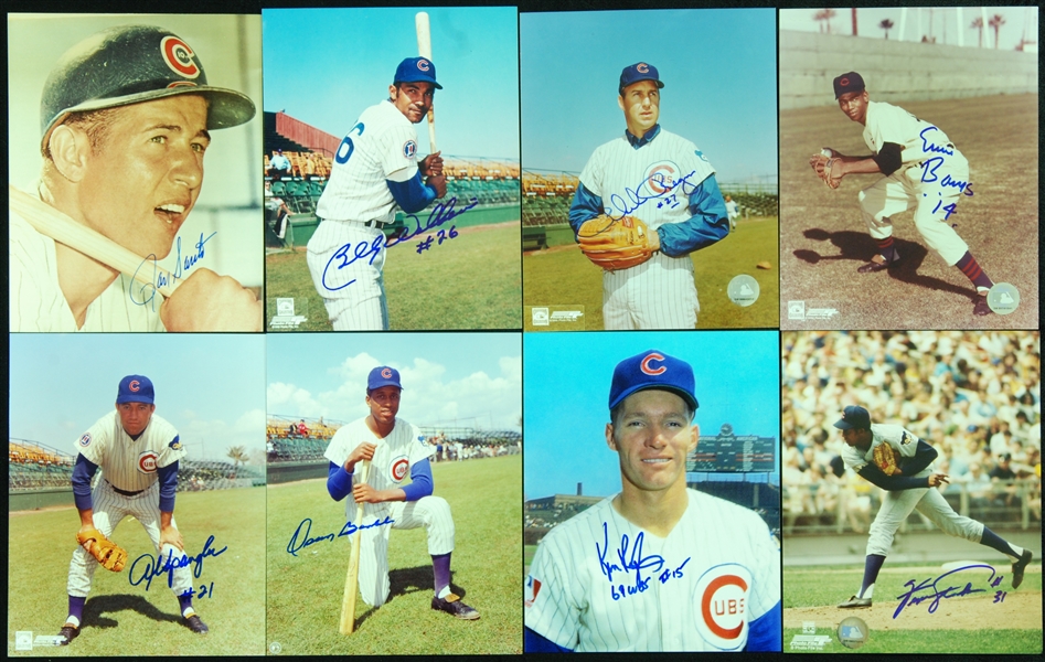 1969 Chicago Cubs Signed 8x10 Photo Group (22)